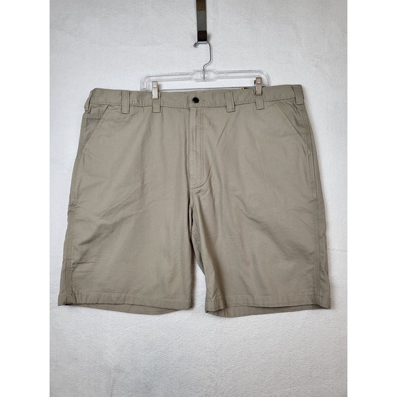 Carhartt Other - Carhartt Rugged Flex Relaxed Fit KHAKI Canvas Work Shorts BS2514-M Size 46